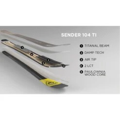 Rossignol Sender 104 Ti Skis -Sport Ski Gear 1041011 000 6