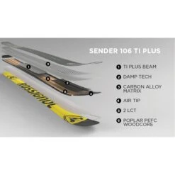 Rossignol Sender 106 Ti Skis -Sport Ski Gear 1041012 000 6