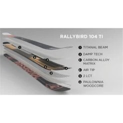 Rossignol Rallybird 104 Ti Skis Womens -Sport Ski Gear 1041014 000 6