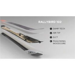 Rossignol Rallybird 102 Skis Womens -Sport Ski Gear 1041015 000 5